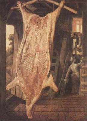 Joachim Beuckelaer Slaughtered Pig (mk14) Norge oil painting art